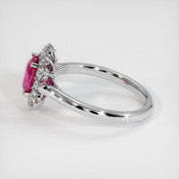 1.68 Ct. Purplish Red Ruby Ring, 10K White Gold 4