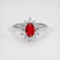 Ruby Ring 0.90 Ct., 14K White Gold Preview