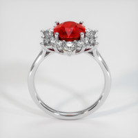 2.21 Ct. Ruby Ring, 14K White Gold 3