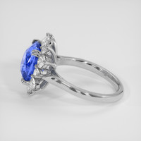 4.69 Ct. Blue Sapphire Ring, 18K White Gold 4