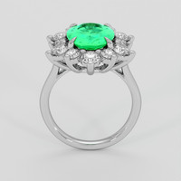 2.14 Ct. Emerald Ring, 18K White Gold 3