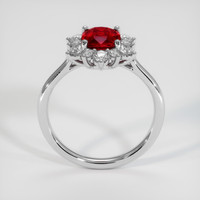 1.22 Ct. Ruby Ring, 18K White Gold 3