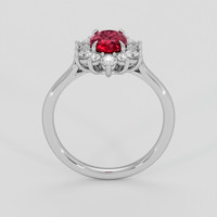 1.07 Ct. Ruby Ring, 18K White Gold 3