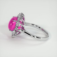 7.60 Ct. Ruby Ring, 18K White Gold 4