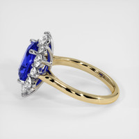 4.43 Ct. Sapphire Ring, 18K White & Yellow 4