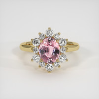 2.54 Ct. Pink Sapphire Ring, 10K Yellow Gold 1