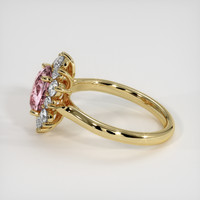 2.54 Ct. Pink Sapphire Ring, 10K Yellow Gold 4