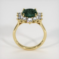 3.55 Ct. Green Sapphire Ring, 10K Yellow Gold 3