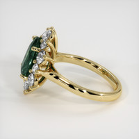 3.55 Ct. Green Sapphire Ring, 10K Yellow Gold 4