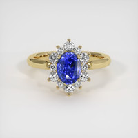 1.76 Ct. Sapphire Ring, 14K Yellow Gold 1