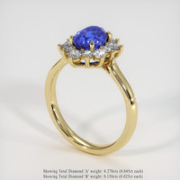 1.76 Ct. Sapphire Ring, 14K Yellow Gold 2