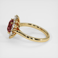 1.52 Ct. Padparadscha Sapphire Ring, 14K Yellow Gold 4