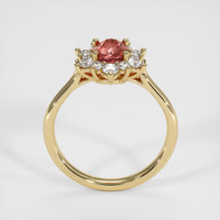 1.04 Ct. Padparadscha Sapphire Ring, 14K Yellow Gold 3