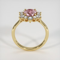 2.54 Ct. Pink Sapphire Ring, 14K Yellow Gold 3