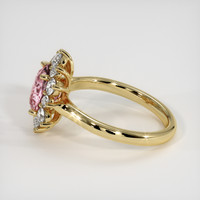 2.54 Ct. Pink Sapphire Ring, 14K Yellow Gold 4