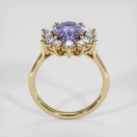 3.10 Ct. Purple Sapphire Ring, 14K Yellow Gold 3
