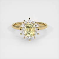 0.86 Ct. Sapphire Ring, 14K Yellow Gold 1