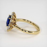 1.99 Ct. Blue Sapphire Ring, 18K Yellow Gold 4