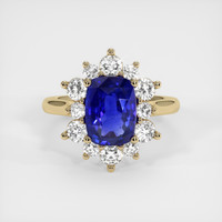 2.51 Ct. Sapphire Ring, 18K Yellow Gold 1