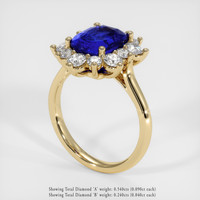 2.51 Ct. Sapphire Ring, 18K Yellow Gold 2