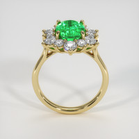 2.63 Ct. Emerald Ring, 18K Yellow Gold 3