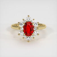 Ruby Ring 1.13 Ct., 18K Yellow Gold Preview