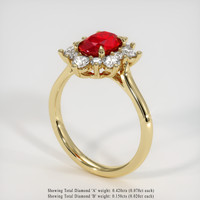 Ruby Ring 1.13 Ct., 18K Yellow Gold Preview