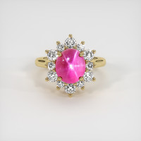 7.60 Ct. Ruby Ring, 18K Yellow Gold 1