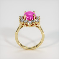 7.60 Ct. Ruby Ring, 18K Yellow Gold 3