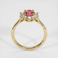 1.08 Ct. Padparadscha Sapphire Ring, 18K Yellow Gold 3