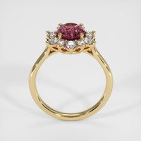 1.74 Ct. Reddish Pink Sapphire Ring, 18K Yellow Gold 3
