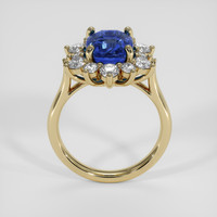 4.52 Ct. Blue Sapphire Ring, 18K Yellow Gold 3