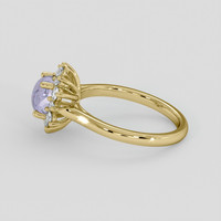 1.68 Ct. White Sapphire Ring, 18K Yellow Gold 4