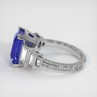5.38 Ct. Blue Sapphire Ring, Platinum 950 4