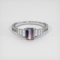 1.27 Ct. Bi Color Sapphire Ring, Platinum 950 1
