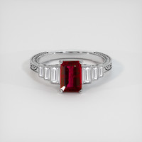 1.45 Ct. Ruby Ring, Platinum 950 1