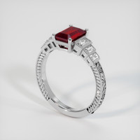 1.45 Ct. Ruby Ring, Platinum 950 2