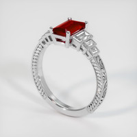 1.04 Ct. Ruby Ring, Platinum 950 2
