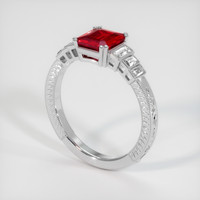 1.26 Ct. Ruby Ring, Platinum 950 2