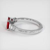 1.26 Ct. Ruby Ring, Platinum 950 4