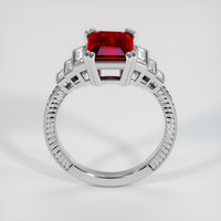 3.03 Ct. Ruby Ring, Platinum 950 3