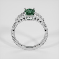 1.59 Ct. Bluish Green Sapphire Ring, Platinum 950 3