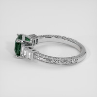 1.59 Ct. Bluish Green Sapphire Ring, Platinum 950 4