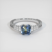 2.06 Ct. Sapphire Ring, Platinum 950 1