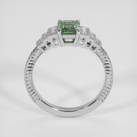 0.99 Ct. Bluish Green Sapphire Ring, Platinum 950 3
