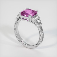 3.89 Ct. Pink Sapphire Ring, Platinum 950 2