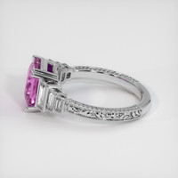 3.89 Ct. Pink Sapphire Ring, Platinum 950 4