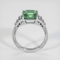 4.07 Ct. Bluish Green Sapphire Ring, Platinum 950 3