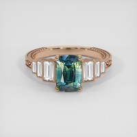 2.20 Ct. Bi Color / Parti Sapphire Ring, 14K Rose Gold 1