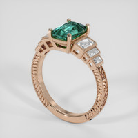 2.20 Ct. Bi Color / Parti Sapphire Ring, 14K Rose Gold 2